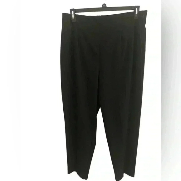 Dress Barn Sz 16 Black Career Dress Pants Zip Side Bootcut Stretch - Picture 1 of 4